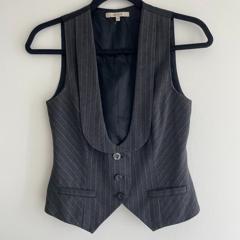 y2k pinstripe vest top